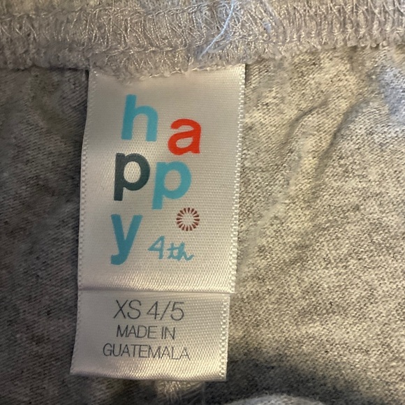 Gray Kids Shorts with Flag Patch - Picture 4 of 6